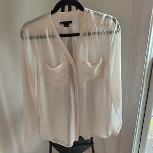 Sheer button down shirt